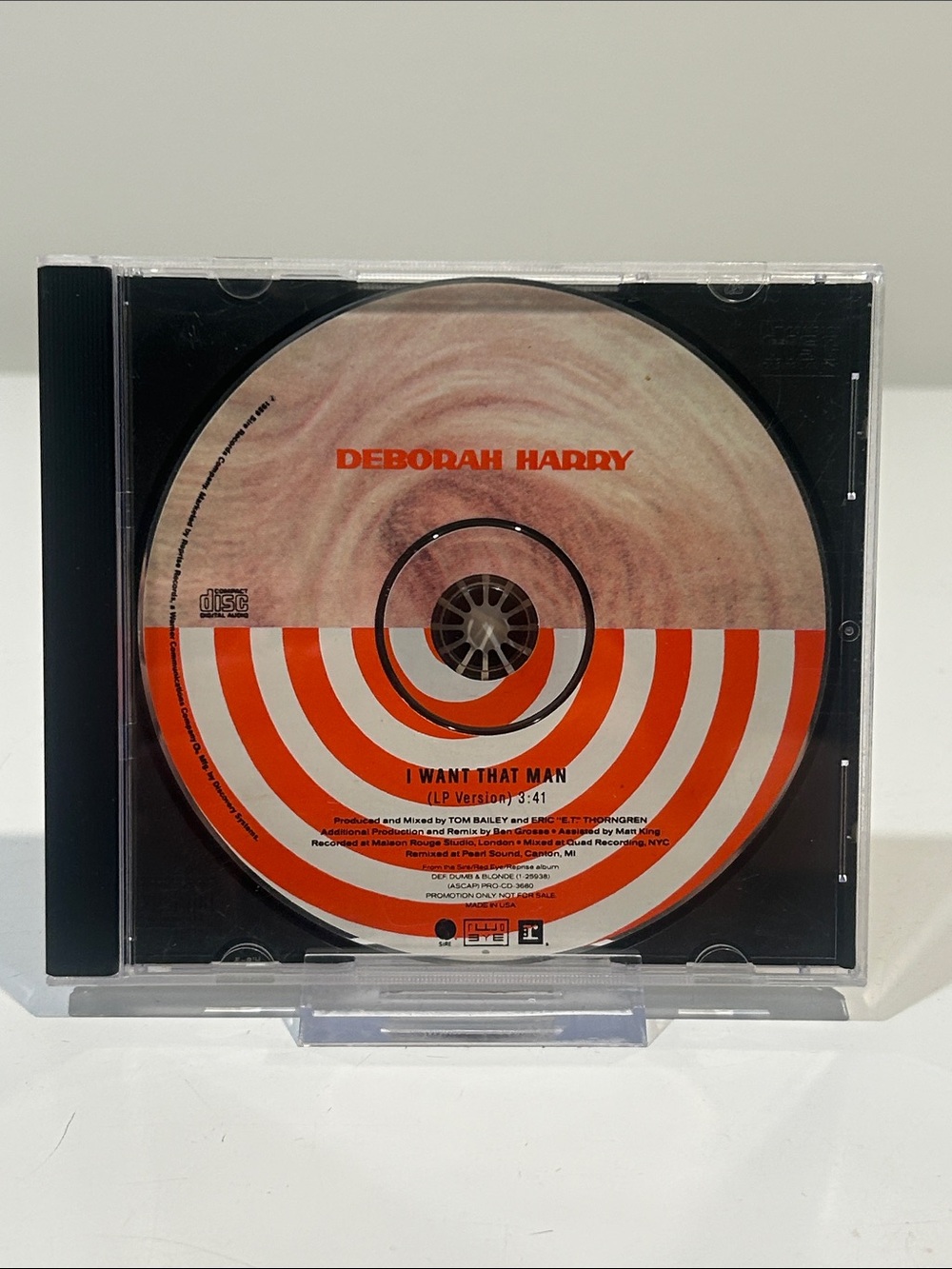 🤯5 for $20🤯 Deborah Harry “I Want That Man” Promo CD Single [Pop Rock]